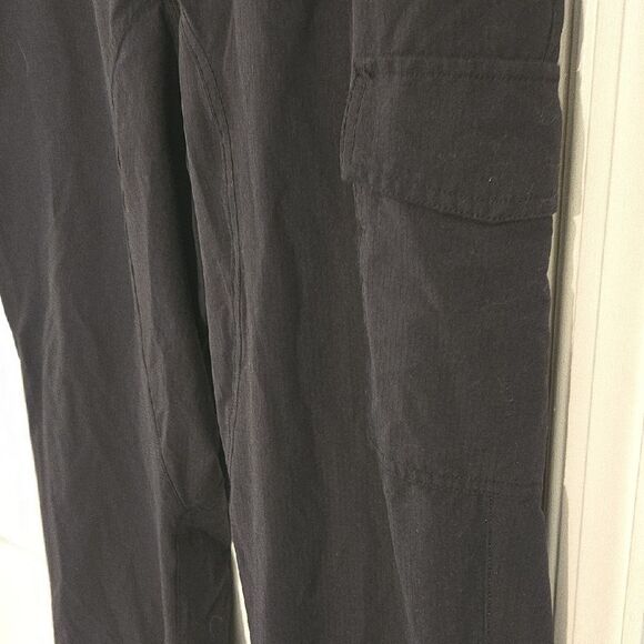 MEC Black Cargo Pants with Tapered Leg Design - Picture 2 of 8